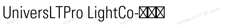 UniversLTPro LightCo字体转换